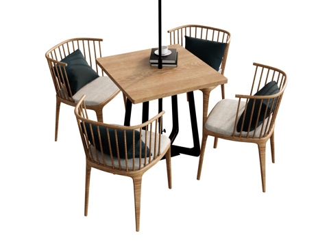 Nordic Dining Table and Chair Coffee Shop Table and Chair