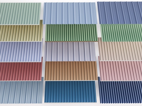 Modern color steel tile roof simple roof tin tile