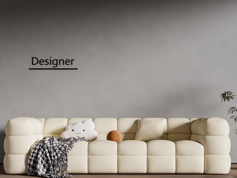 Cream Style multiplayer sofa sofa