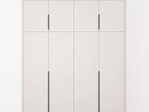 Modern four-door wardrobe sectional wardrobe