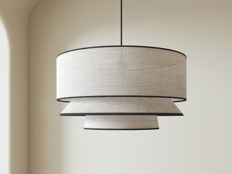 French Fabric Chandelier