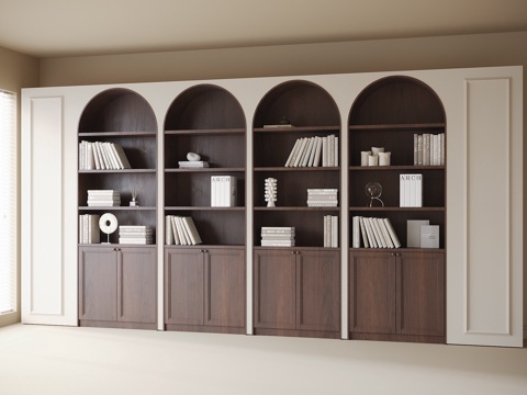 French Full Wall Bookcase