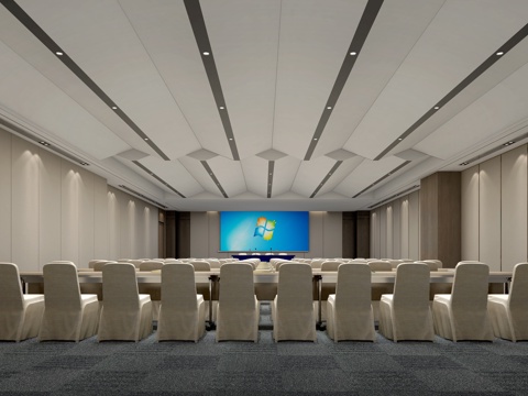 Modern Hotel Banquet Hall Report Hall Reception Room