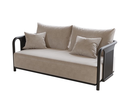 New Chinese-style double sofa