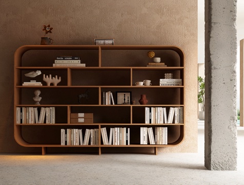 Quiet bookcase bookshelf