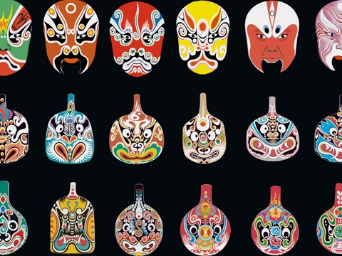 New Chinese Drama Sichuan Opera Hua Dan Wall Decoration