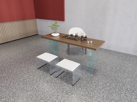 modern tea table and chair