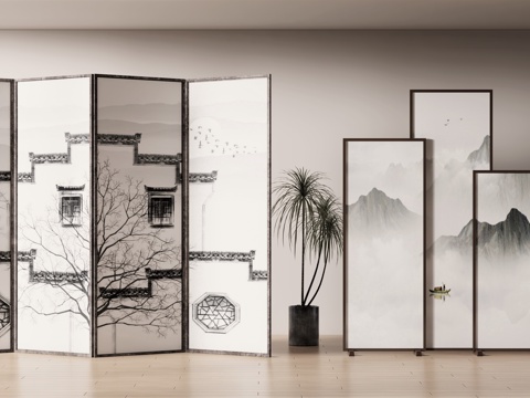 New Chinese-style screen partition