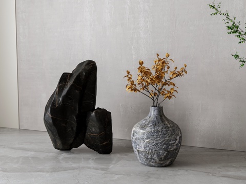 New Chinese Vase Stone Ornaments