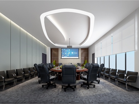 Modern large conference room