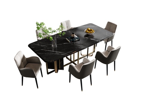 Affordable Luxury Style Dining Table and Chair