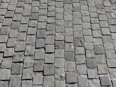 Outdoor pavement stone brick ground