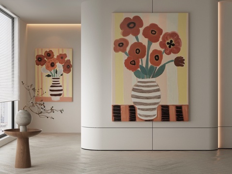 Modern Flower Painting Decorative Painting