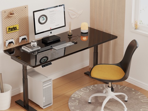 Modern Desk Lifting Desk Glass Desk