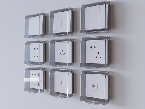 Switch socket panel waterproof switch socket box