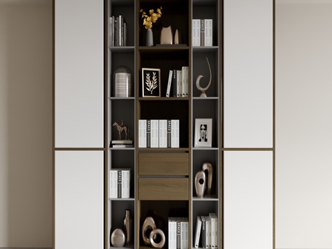 Modern Bookcase Display Cabinet Storage Cabinet