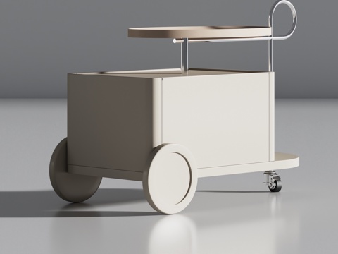 Modern trolley wrought iron cart