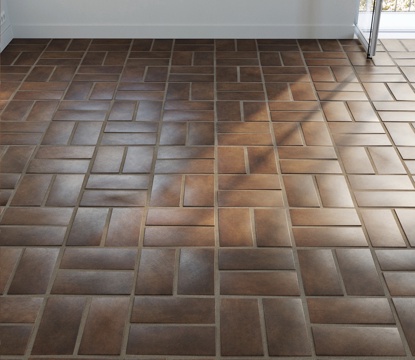 Antique Tile Floor Tile Ground