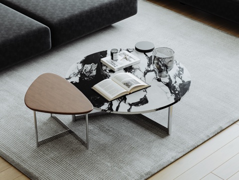 Marble coffee table