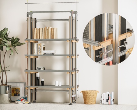 Modern Bookshelf Storage Rack