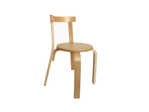 Solid wood backrest chair