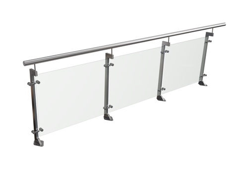 Glass Handrail Railing Mall Glass Handrail