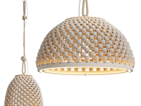 Quiet woven chandelier