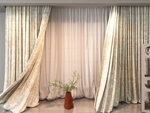 Modern Printed Curtain