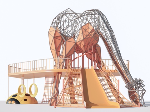 Animal slide animal children's play equipment