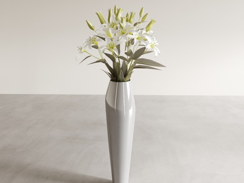 Modern vase floral flower arrangement