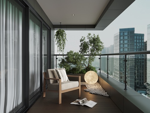 modern home balcony