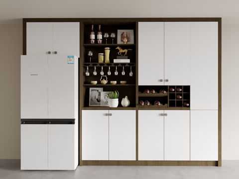 Modern Sideboard Refrigerator Cabinet