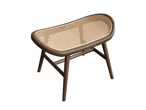 Log Style Stool Low Stool Shoe Stool Rattan Stool