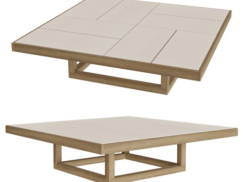 Braid modern minimalist coffee table square coffee table