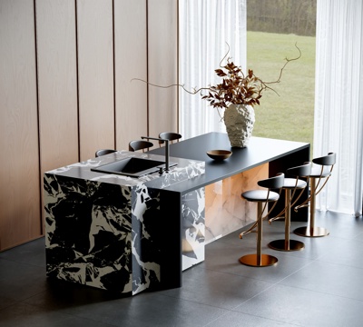 Modern Island Dining Table and Chair