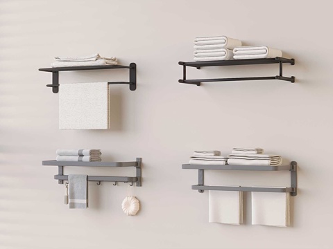 Bathroom Small Storage Rack Towel Bar Towel Rack