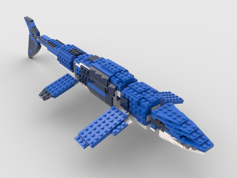 LEGO toy blocks shark