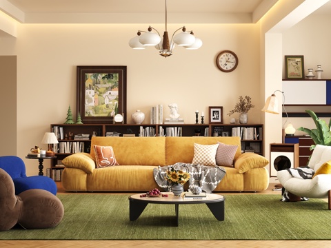 Mid-century Style Living Room