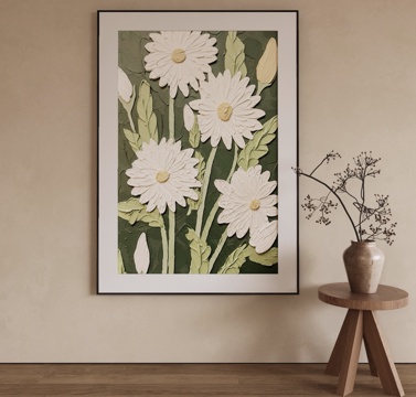 Modern Flower Painting Decorative Painting