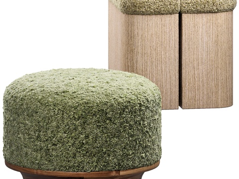 Neo-Chinese Style Stool Sofa Stool