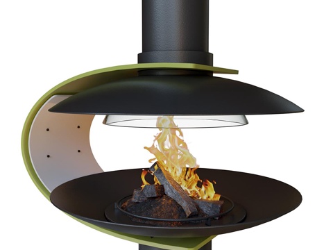 Modern Electronic Fireplace Hanging Fireplace