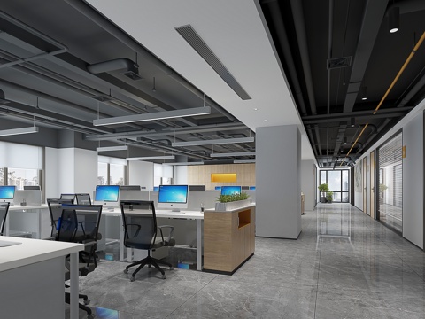 Modern open office area