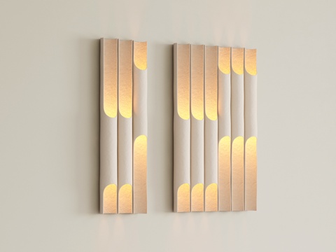 Quiet wall lamp bamboo wall lamp