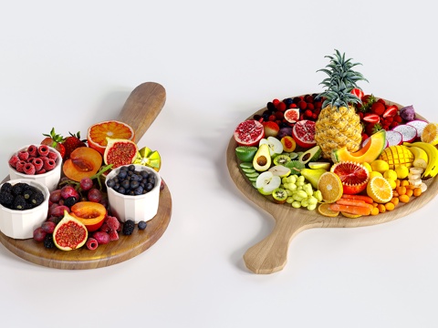 Modern fruit fruit plate fruit platter pineapple banana