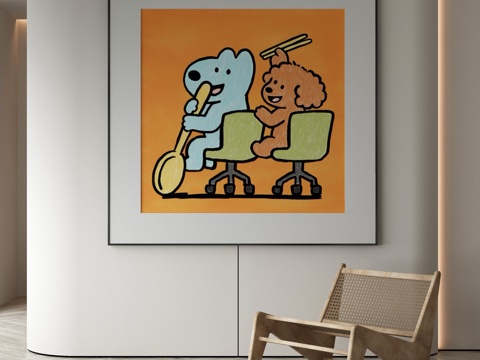 Modern decorative painting children's cartoon painting