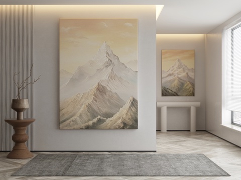 Modern Decorative Painting Texture Painting Mountain Hanging Painting