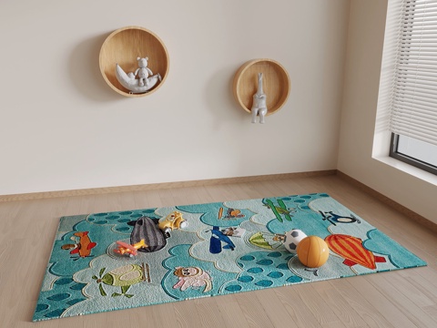 Cartoon Carpet Modern Children's Carpet