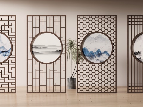 New Chinese-style screen partition