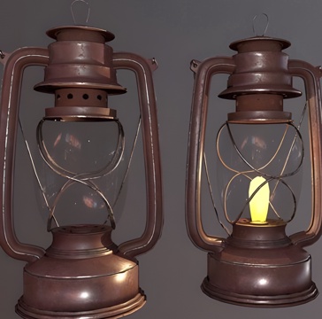 Industrial wind portable lamp table lamp oil lamp