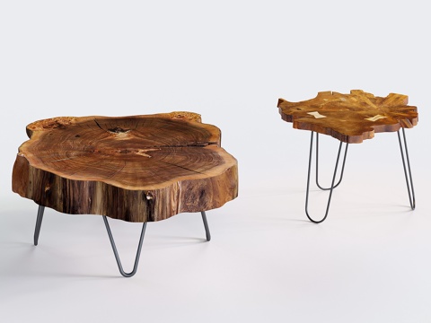 Tea table tree stumps tea table